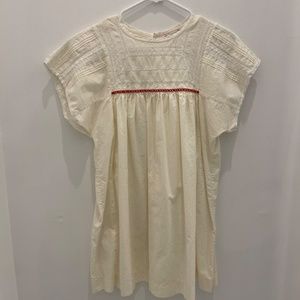 Girls BONPOINT France cotton embroidered summer dress